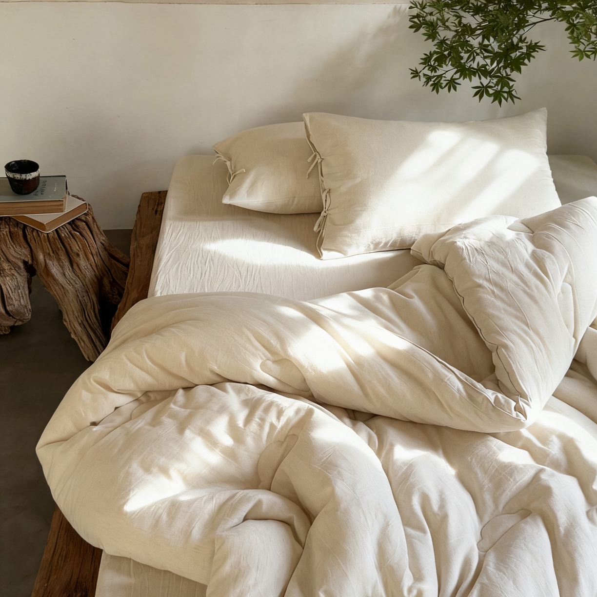 91家纺网 家纺一手货源 找家纺 （总）例外 2025新款A类色织亚麻提花水洗棉被子被芯（会员-10元）