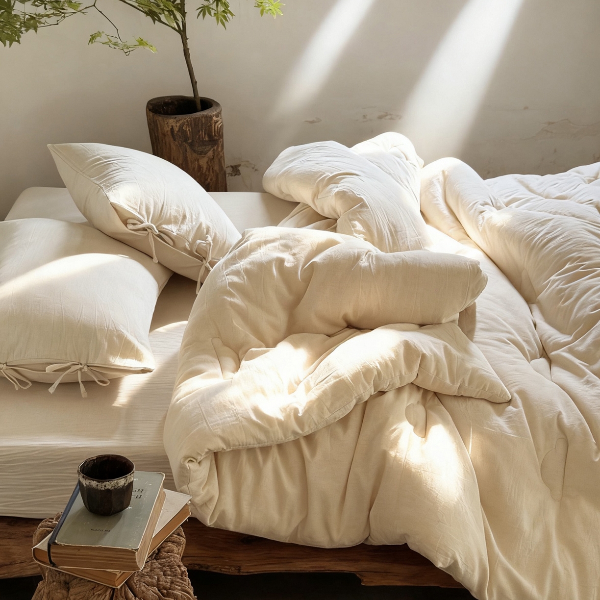 91家纺网 家纺一手货源 找家纺 （总）例外 2025新款A类色织亚麻提花水洗棉被子被芯（会员-10元）