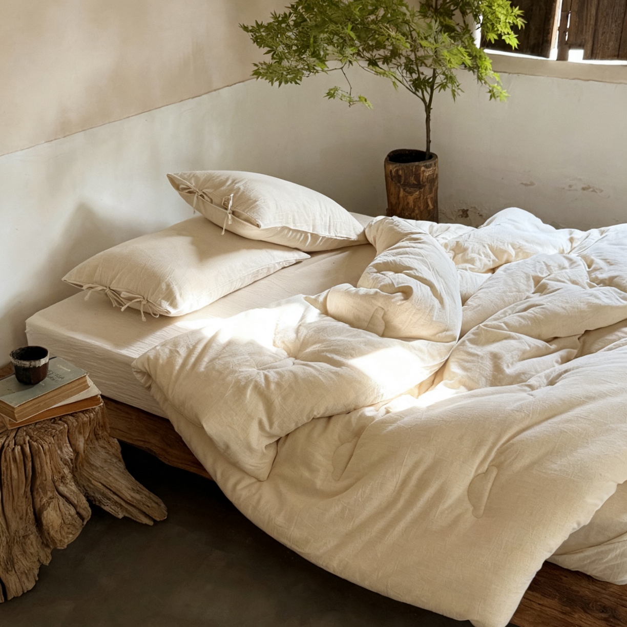 91家纺网 家纺一手货源 找家纺 （总）例外 2025新款A类色织亚麻提花水洗棉被子被芯（会员-10元）