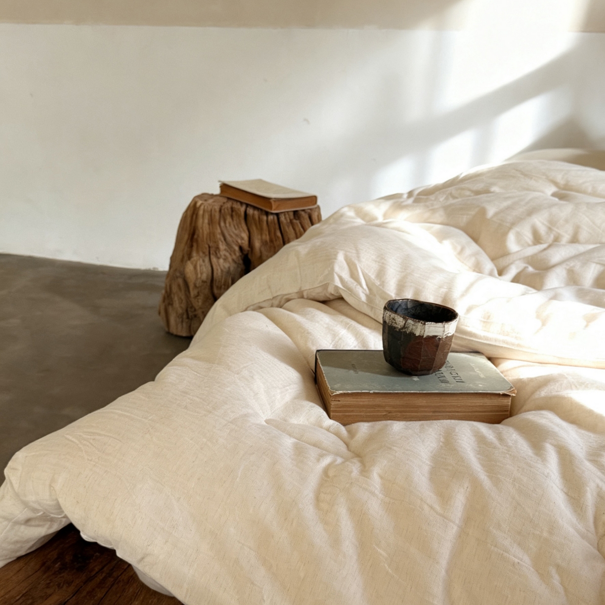 91家纺网 家纺一手货源 找家纺 （总）例外 2025新款A类色织亚麻提花水洗棉被子被芯（会员-10元）