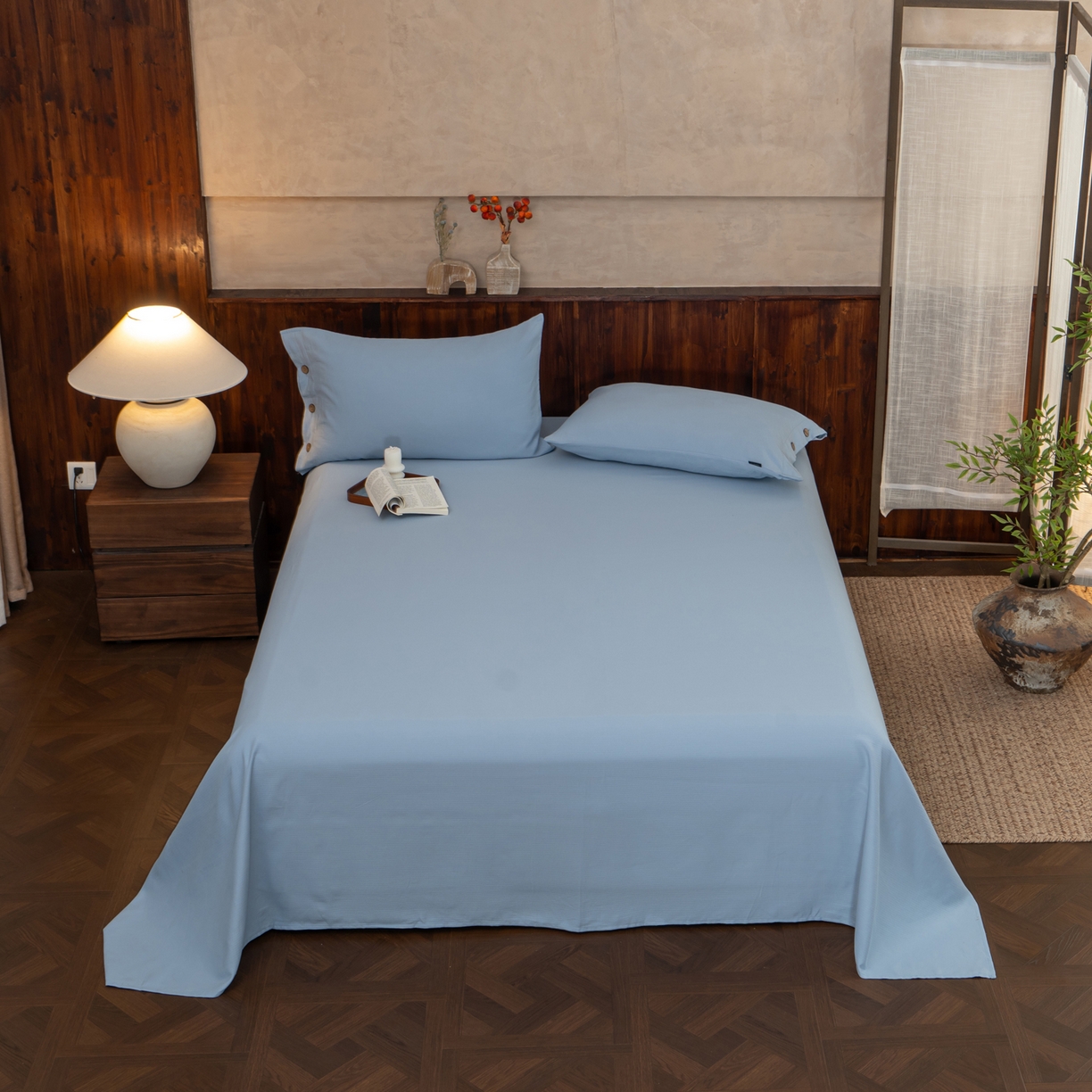 91家纺网 家纺一手货源 找家纺 （总）春皖家纺 2025新款全棉水洗提花磨毛单床单-风格一