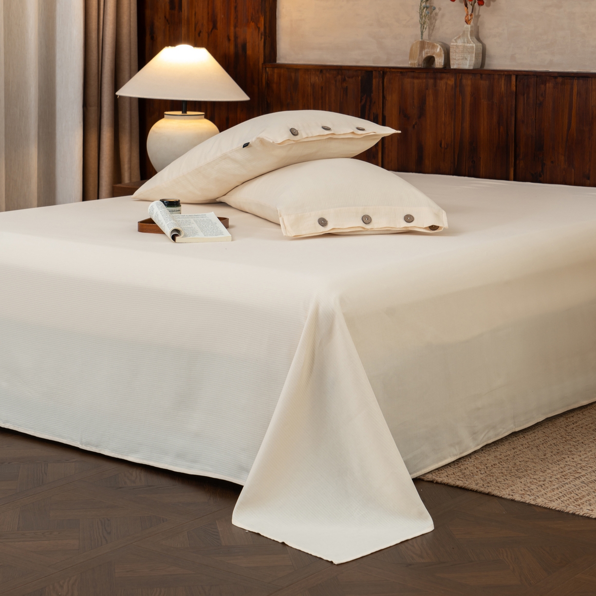 91家纺网 家纺一手货源 找家纺 （总）春皖家纺 2025新款全棉水洗提花磨毛单床单-风格一