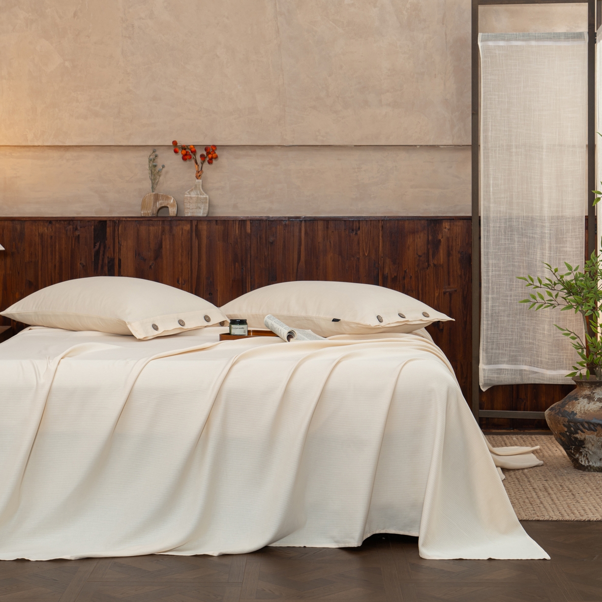 91家纺网 家纺一手货源 找家纺 （总）春皖家纺 2025新款全棉水洗提花磨毛单床单-风格一