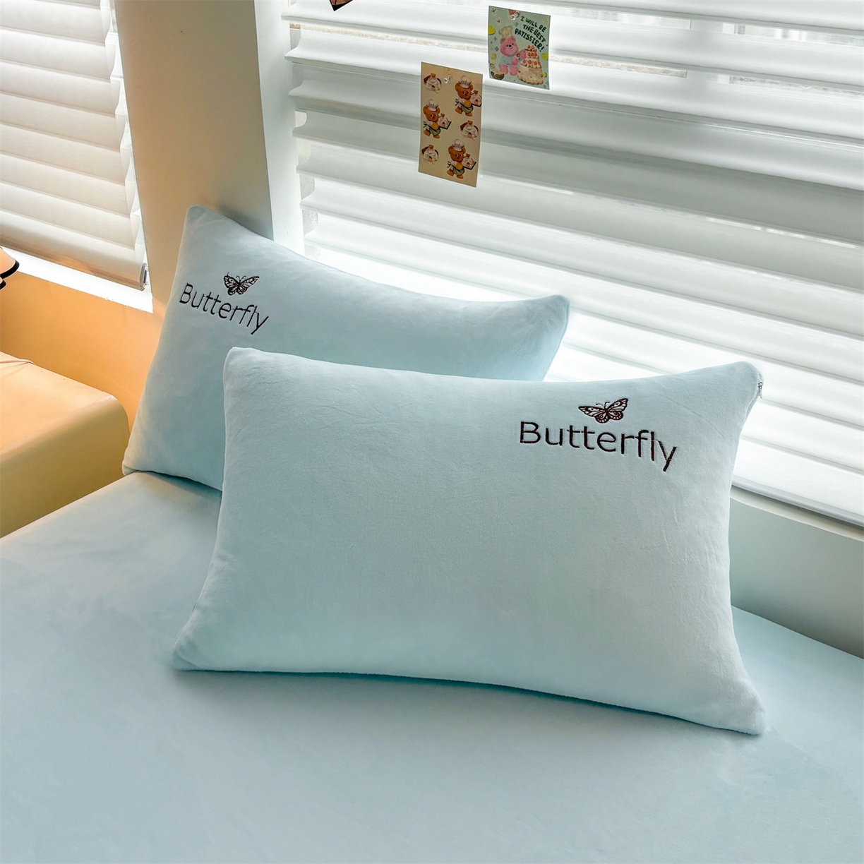 91家纺网 家纺一手货源 找家纺 （总）义博家纺 2025新款高克重牛奶绒蝴蝶贴布绣四件套