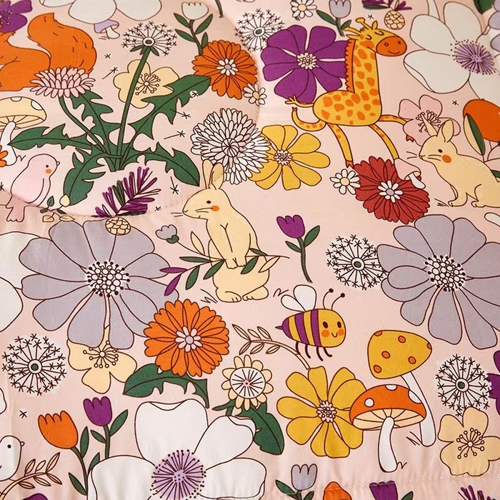 91家纺网 家纺一手货源 找家纺 蔻之羽 2025新款水洗棉豆豆被夏被春秋被豆豆绒冬被直播爆款被子被芯 动物世界