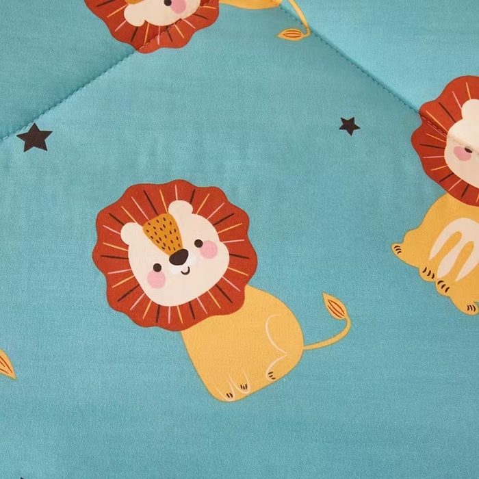 91家纺网 家纺一手货源 找家纺 蔻之羽 2025新款水洗棉豆豆被夏被春秋被豆豆绒冬被直播爆款被子被芯 狮子王国