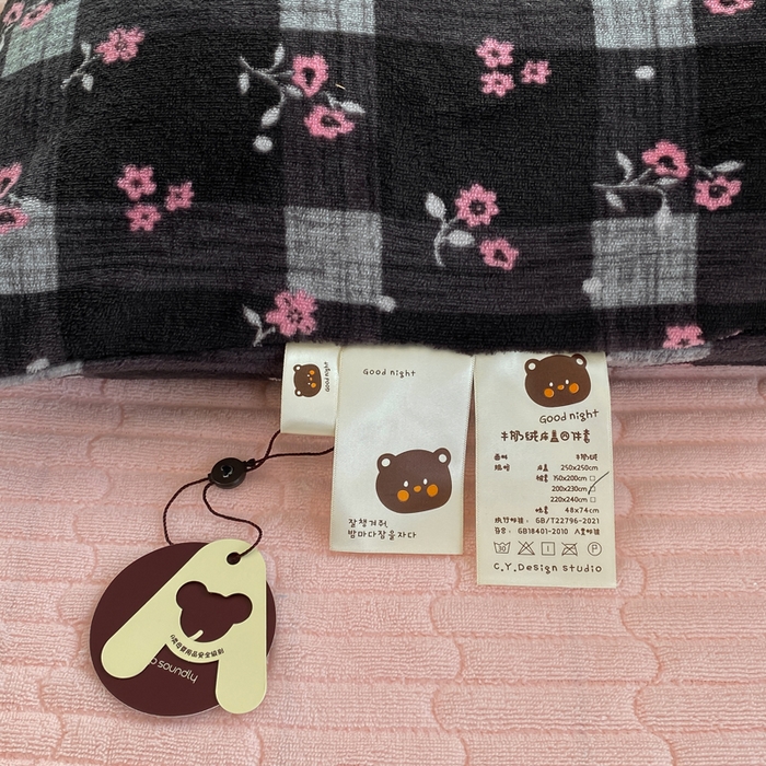 91家纺网 家纺一手货源 找家纺 豫见家纺 2025新款高克重牛奶绒夹棉床盖四件套 茉香