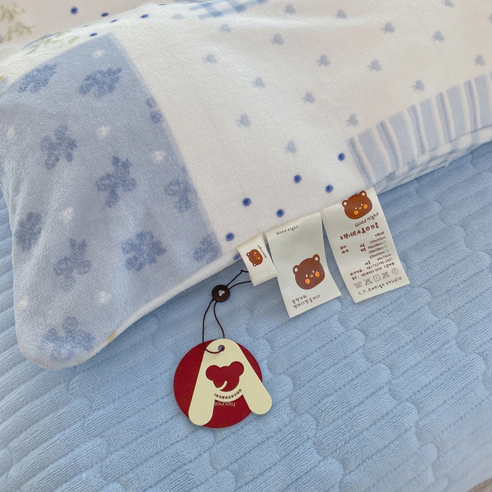 91家纺网 家纺一手货源 找家纺 豫见家纺 2025新款高克重牛奶绒夹棉床盖四件套 田园幻梦