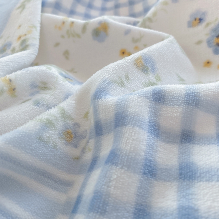 91家纺网 家纺一手货源 找家纺 豫见家纺 2025新款高克重牛奶绒夹棉床盖四件套 田园幻梦