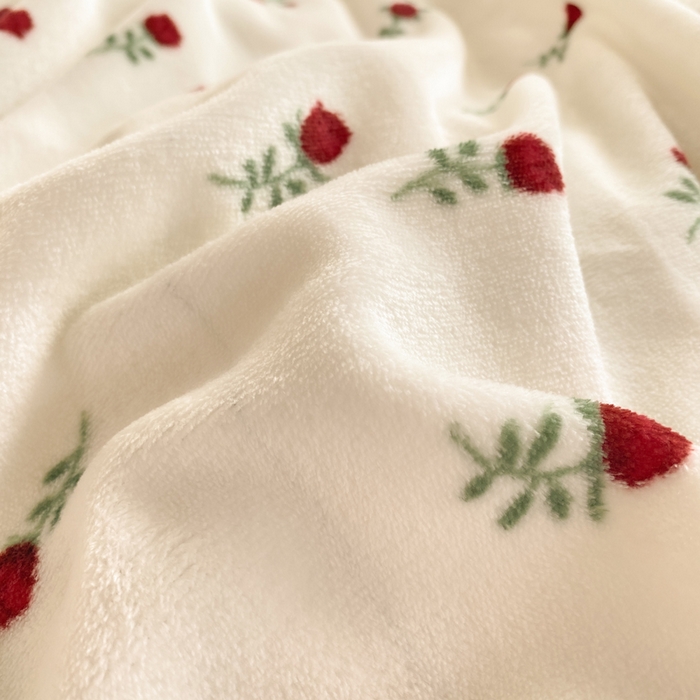 91家纺网 家纺一手货源 找家纺 豫见家纺 2025新款高克重牛奶绒夹棉床盖四件套 小玫瑰