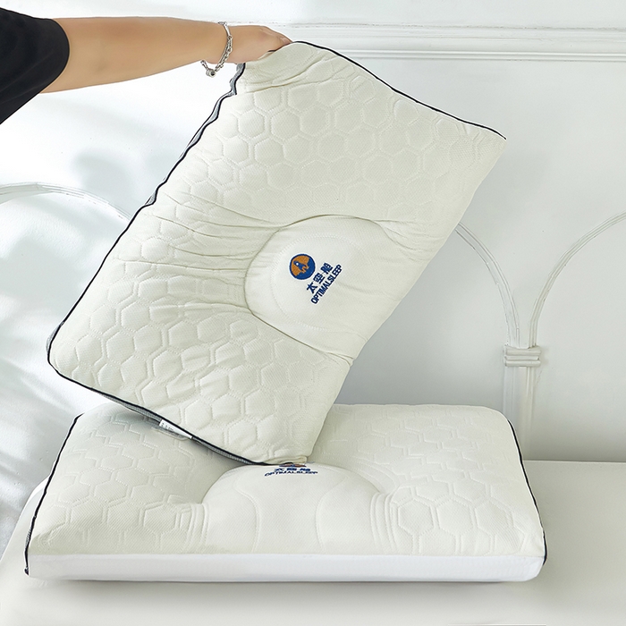 91家纺网 家纺一手货源 找家纺 鼎晟纺 2025新款太空舱护颈乳胶枕成人枕头学生枕芯 太空舱三边款