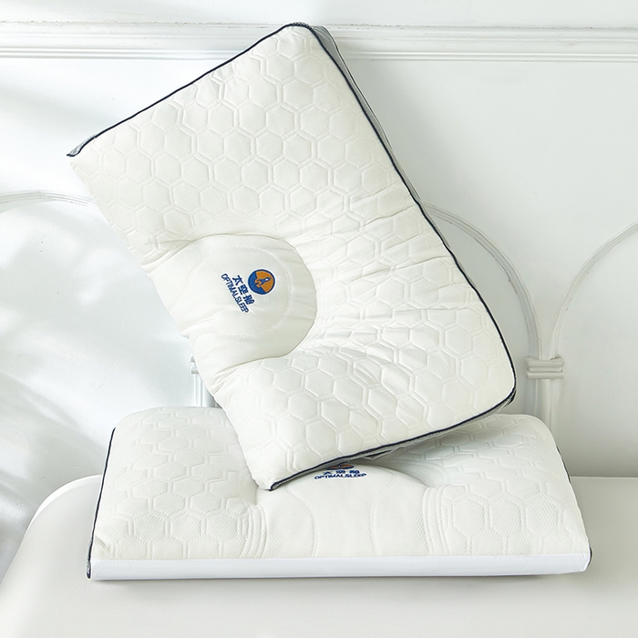 91家纺网 家纺一手货源 找家纺 鼎晟纺 2025新款太空舱护颈乳胶枕成人枕头学生枕芯 太空舱三边款