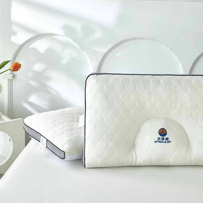 91家纺网 家纺一手货源 找家纺 （总）鼎晟纺 2025新款太空舱护颈乳胶枕成人枕头学生枕芯