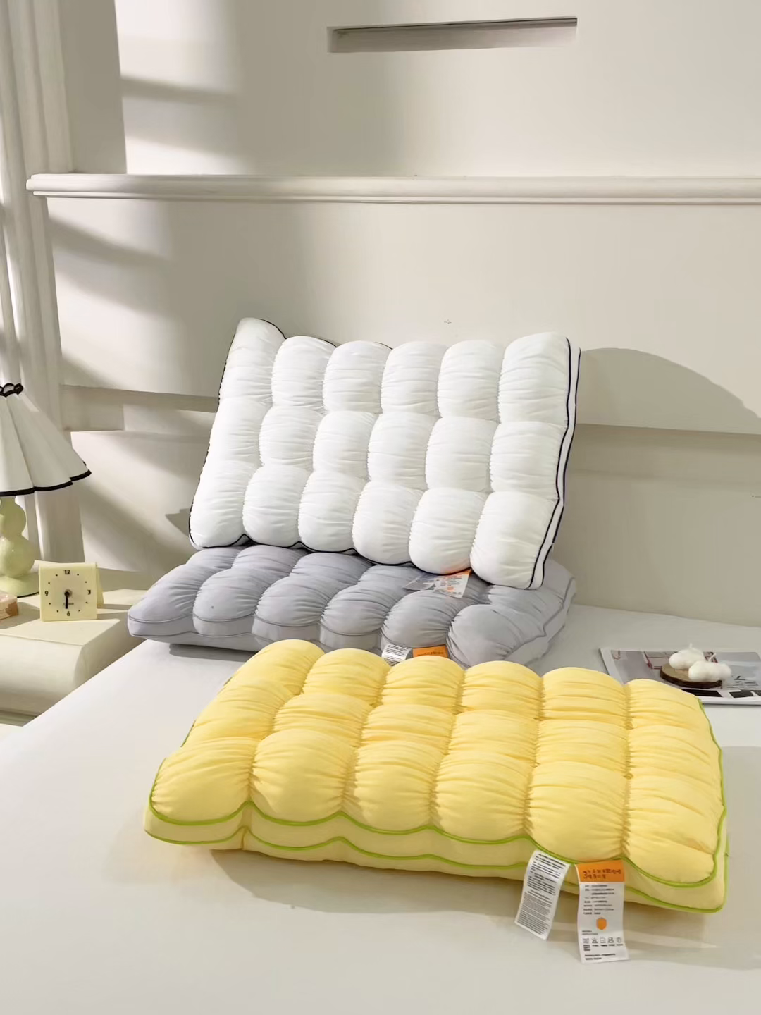 91家纺网 家纺一手货源 找家纺 芯奇想 2025新款pineapple派拉波羽丝绒枕单人枕头枕芯 组合图 仅供参考不可下单