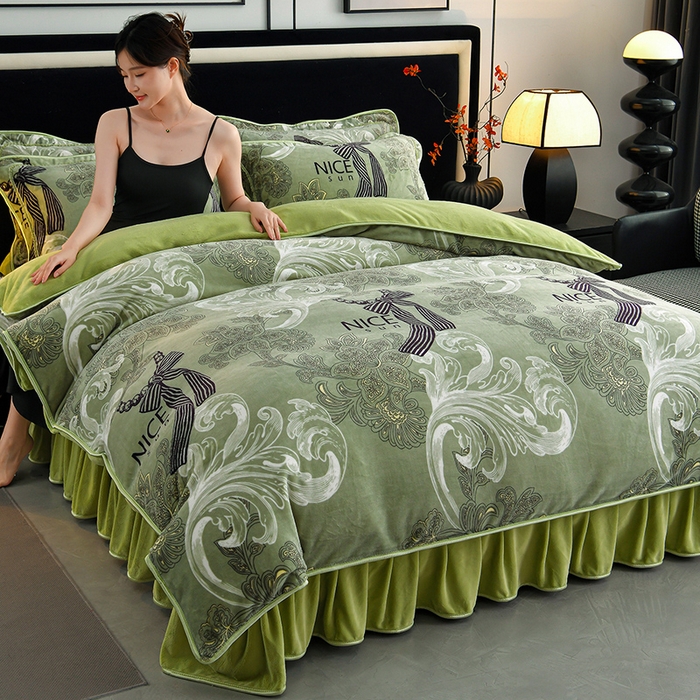 91家纺网 家纺一手货源 找家纺 （总推）诺梵家纺 2025新款8.5斤牛奶绒四件套金貂绒法莱绒水晶绒珊瑚绒