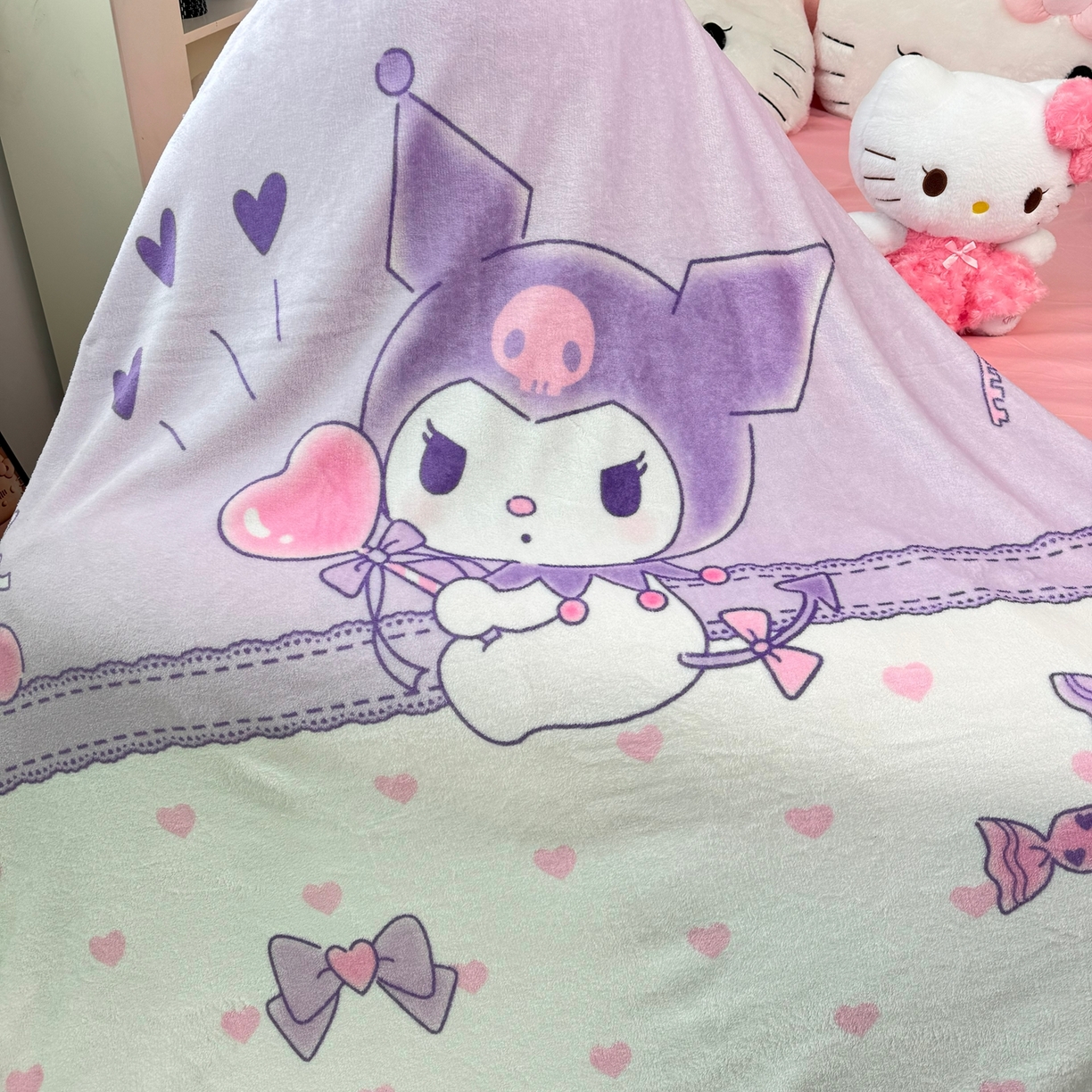 91家纺网 家纺一手货源 找家纺 （总）博雅 2025新款三丽鸥牛奶绒盖毯毯子