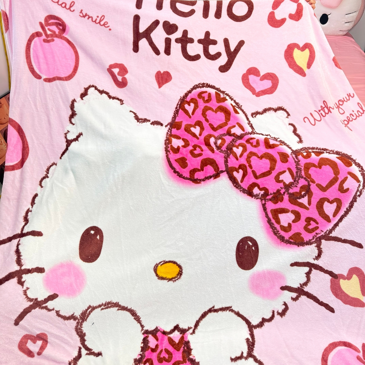 91家纺网 家纺一手货源 找家纺 博雅 2025新款三丽鸥牛奶绒盖毯毯子 甜酷KT