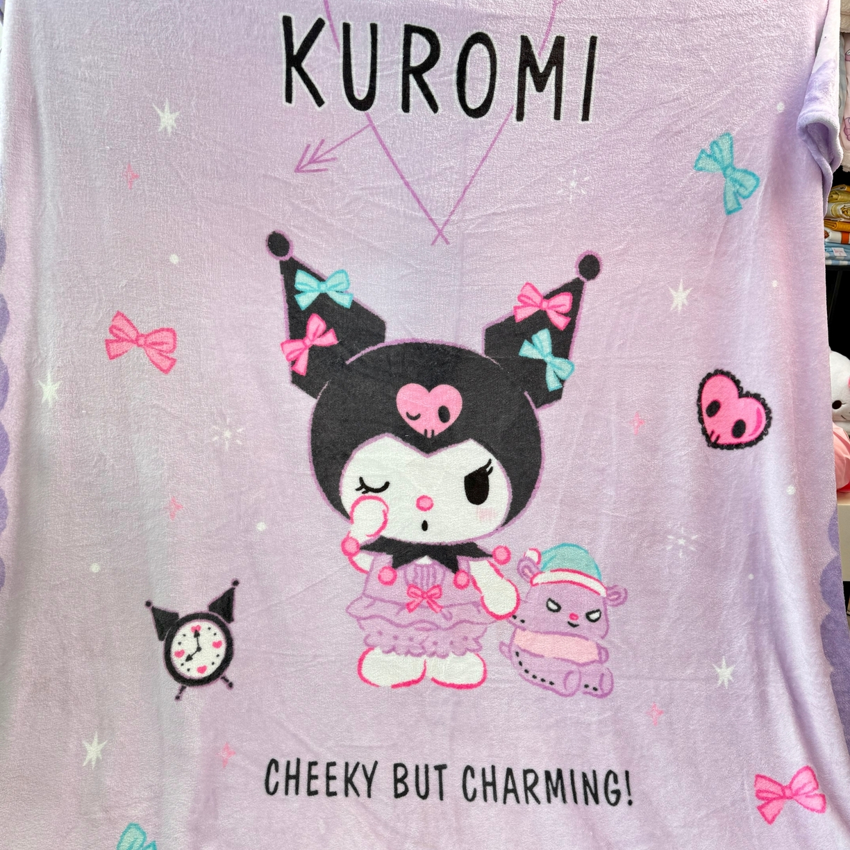 91家纺网 家纺一手货源 找家纺 博雅 2025新款三丽鸥牛奶绒盖毯毯子 小恶魔库洛米