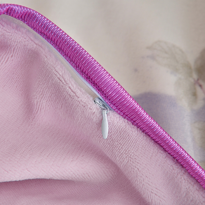 91家纺网 家纺一手货源 找家纺 诺梵家纺 2025新款8斤加厚保暖金貂绒牛奶绒印花四件套燕归来-紫