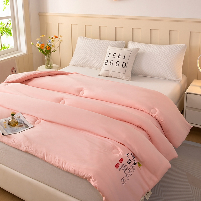 91家纺网 家纺一手货源 找家纺 （总）奕宸居 2025新款原棉纯色大豆被被子被芯