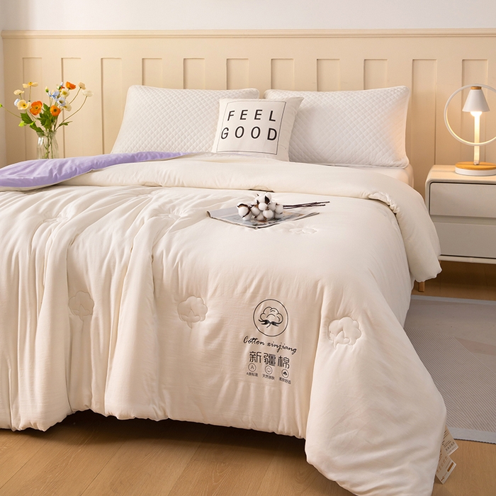 91家纺网 家纺一手货源 找家纺 （总）奕宸居 2025新款新疆棉花保暖被被子被芯-本白