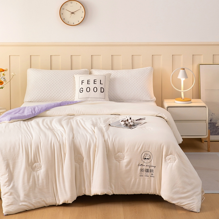 91家纺网 家纺一手货源 找家纺 （总）奕宸居 2025新款新疆棉花保暖被被子被芯-本白