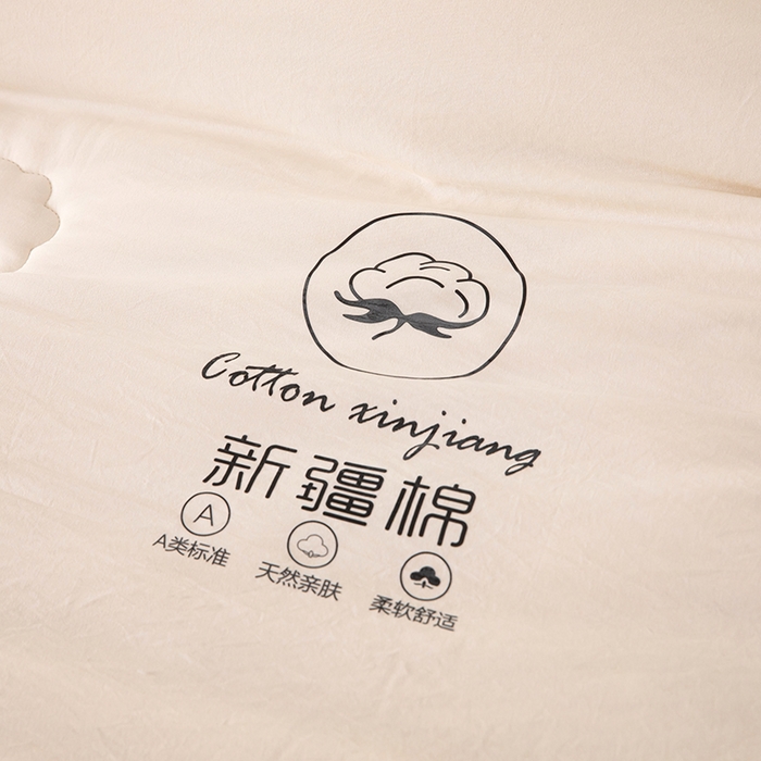 91家纺网 家纺一手货源 找家纺 奕宸居 2025新款新疆棉花保暖被被子被芯-本白 本白-灰