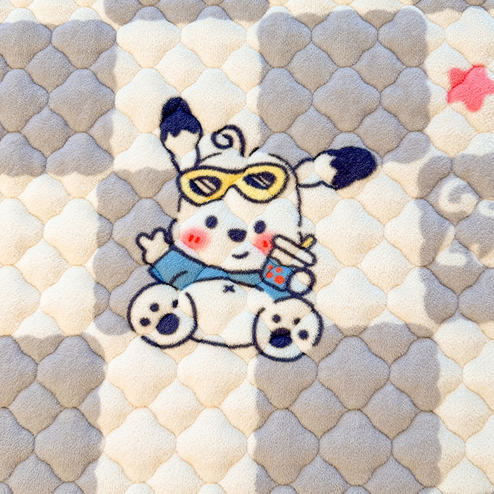 91家纺网 家纺一手货源 找家纺 （总）喜居 2025新款高克重印花牛奶绒夹棉床褥床垫子褥子床护垫