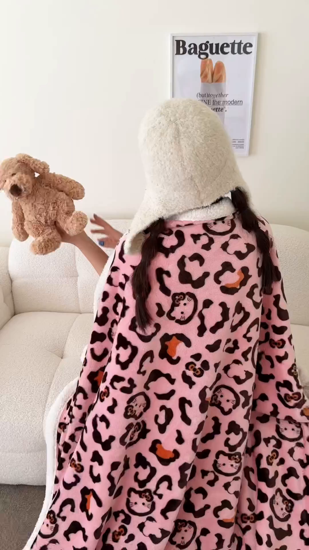 91家纺网 家纺一手货源 找家纺 （总）顾里家纺 2025新款Chic韩系少女牛奶羊羔绒毯-豹纹系