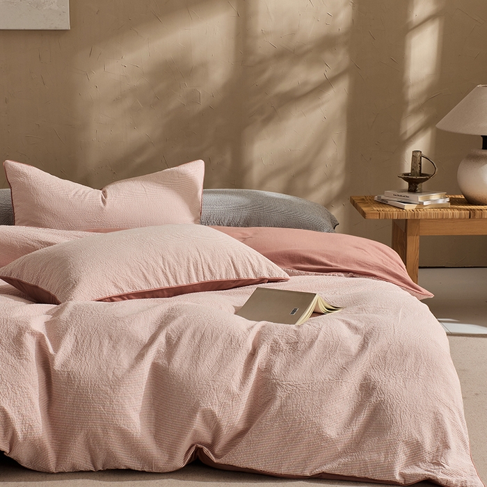 91家纺网 家纺一手货源 找家纺 （总）LADYCOCO可可家居 2025新款针织+梭织夹棉四件套-滚绳款