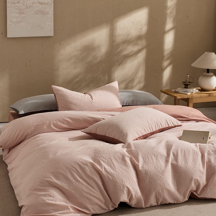 91家纺网 家纺一手货源 找家纺 （总）LADYCOCO可可家居 2025新款针织+梭织夹棉四件套-滚绳款