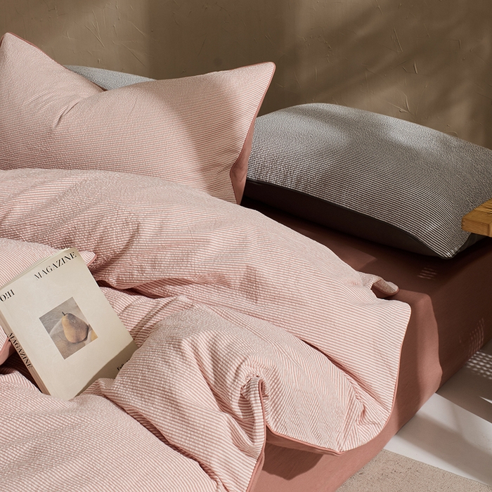 91家纺网 家纺一手货源 找家纺 （总）LADYCOCO可可家居 2025新款针织+梭织夹棉四件套-滚绳款