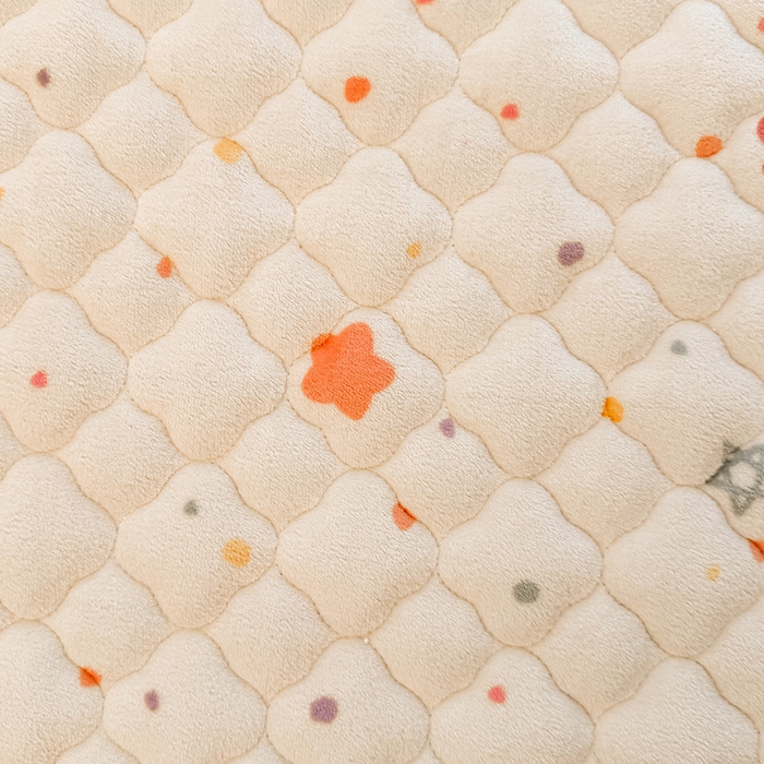 91家纺网 家纺一手货源 找家纺 喜居 2025新款高克重印花牛奶绒夹棉床褥床垫子褥子床护垫 童话星空