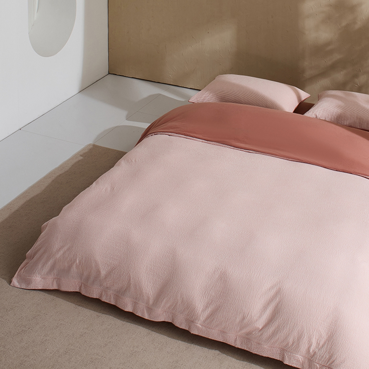 91家纺网 家纺一手货源 找家纺 （总）LADYCOCO可可家居 2025新款三开口针织+梭织 夹棉四件套 优易套/U易套 三开口被套，唯一专利发明单位，全球专利布局