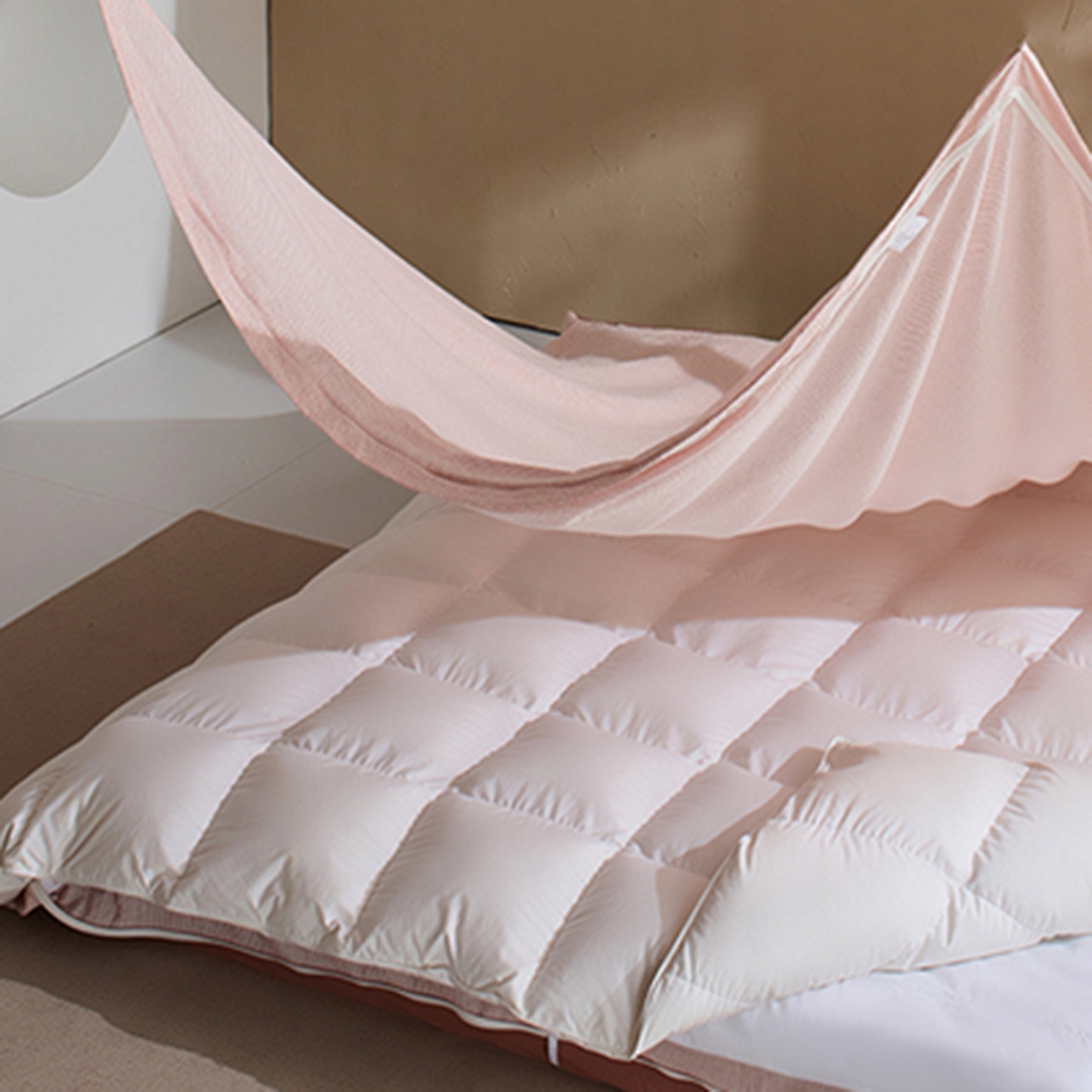 91家纺网 家纺一手货源 找家纺 （总）LADYCOCO可可家居 2025新款三开口针织+梭织 夹棉四件套 优易套/U易套 三开口被套，唯一专利发明单位，全球专利布局