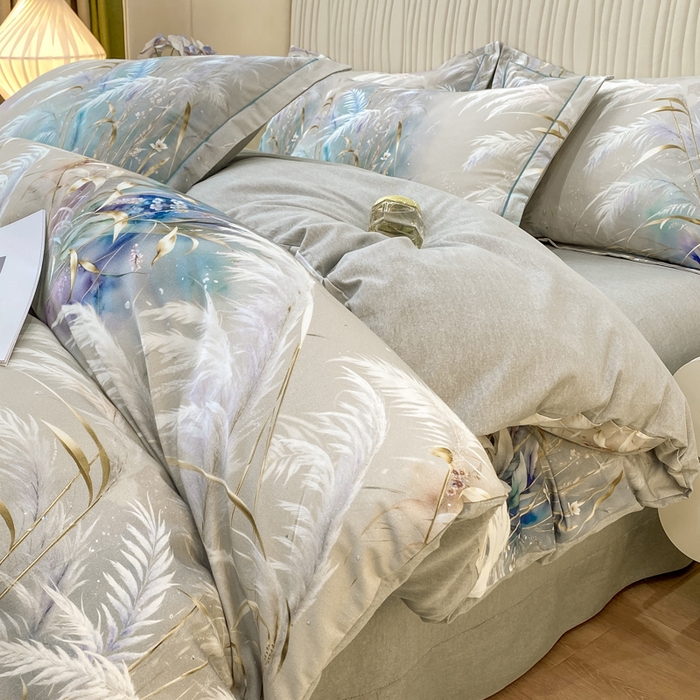 91家纺网 家纺一手货源 找家纺 （总）红日子纺织品 2025新款A类全棉磨毛数码印花四件套