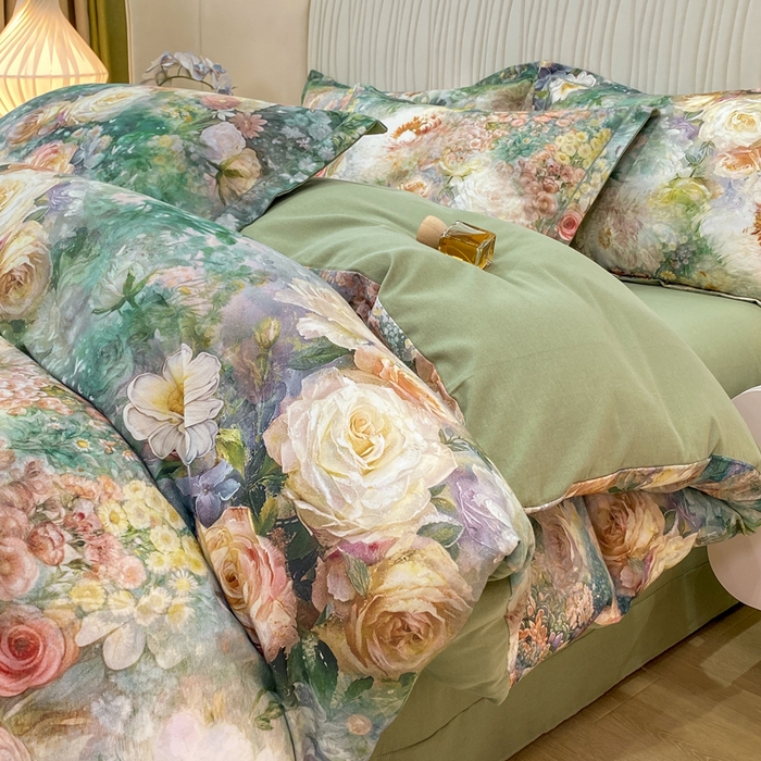 91家纺网 家纺一手货源 找家纺 （总）红日子纺织品 2025新款A类全棉磨毛数码印花四件套