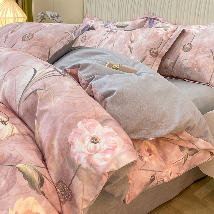 91家纺网 家纺一手货源 找家纺 （总）红日子纺织品 2025新款A类全棉磨毛数码印花四件套