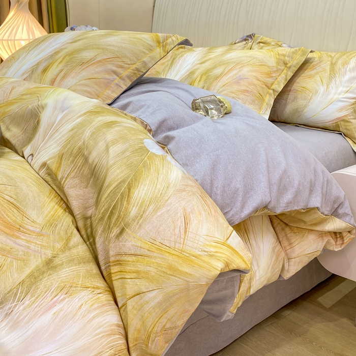 91家纺网 家纺一手货源 找家纺 （总）红日子纺织品 2025新款A类全棉磨毛数码印花四件套