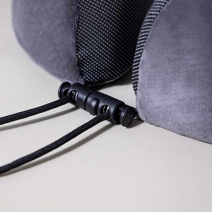 91家纺网 家纺一手货源 找家纺 小米枕芯 2025新款磁疗布记忆棉u型枕飞机护颈旅行便携脖子靠枕坐车睡觉神器六色枕 深灰