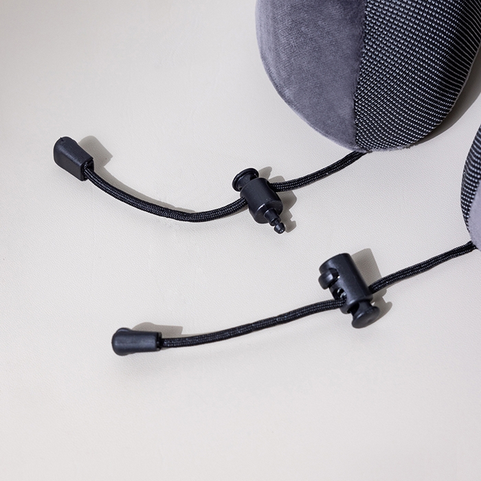 91家纺网 家纺一手货源 找家纺 小米枕芯 2025新款磁疗布记忆棉u型枕飞机护颈旅行便携脖子靠枕坐车睡觉神器六色枕 深灰