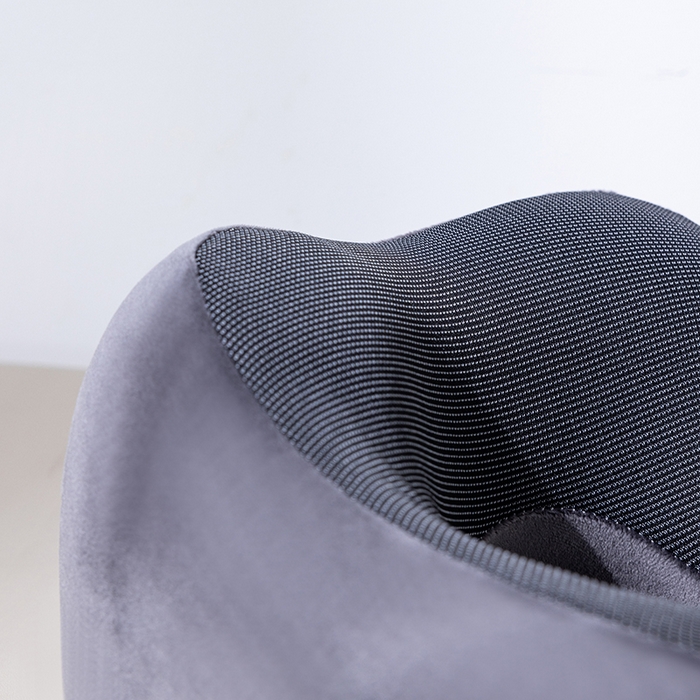 91家纺网 家纺一手货源 找家纺 小米枕芯 2025新款磁疗布记忆棉u型枕飞机护颈旅行便携脖子靠枕坐车睡觉神器六色枕 深灰