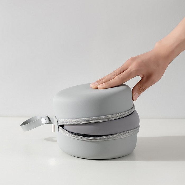 91家纺网 家纺一手货源 找家纺 小米枕芯 2025新款磁疗布记忆棉u型枕飞机护颈旅行便携脖子靠枕坐车睡觉神器六色枕 深灰