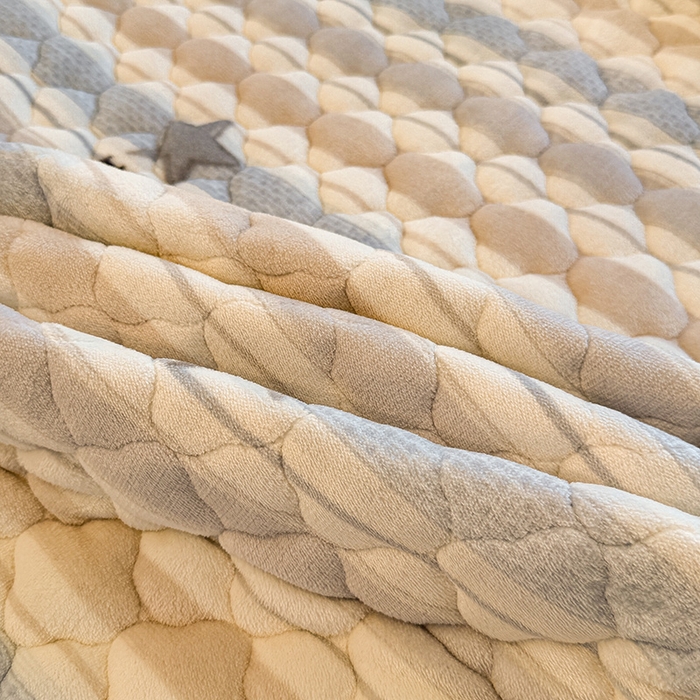 91家纺网 家纺一手货源 找家纺 喜居 2025新款高克重印花牛奶绒夹棉床褥床垫子褥子床护垫 星河