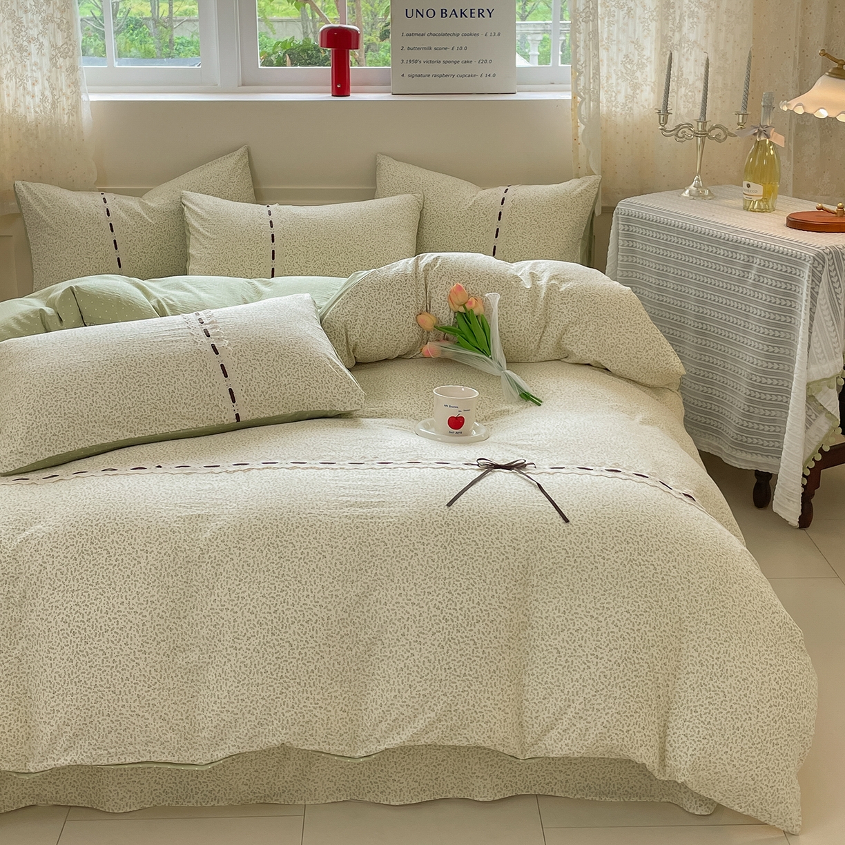 91家纺网 家纺一手货源 找家纺 （总）韩后家纺 2025新款木棉印花四件套