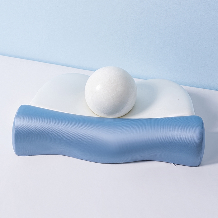 91家纺网 家纺一手货源 找家纺 （总）小米枕芯 2025新款二合一组合记忆棉枕护颈分段牵引枕三色