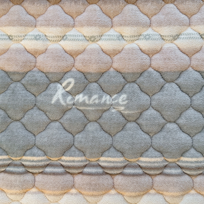 91家纺网 家纺一手货源 找家纺 喜居 2025新款高克重印花牛奶绒夹棉床褥床垫子褥子床护垫 英伦之旅