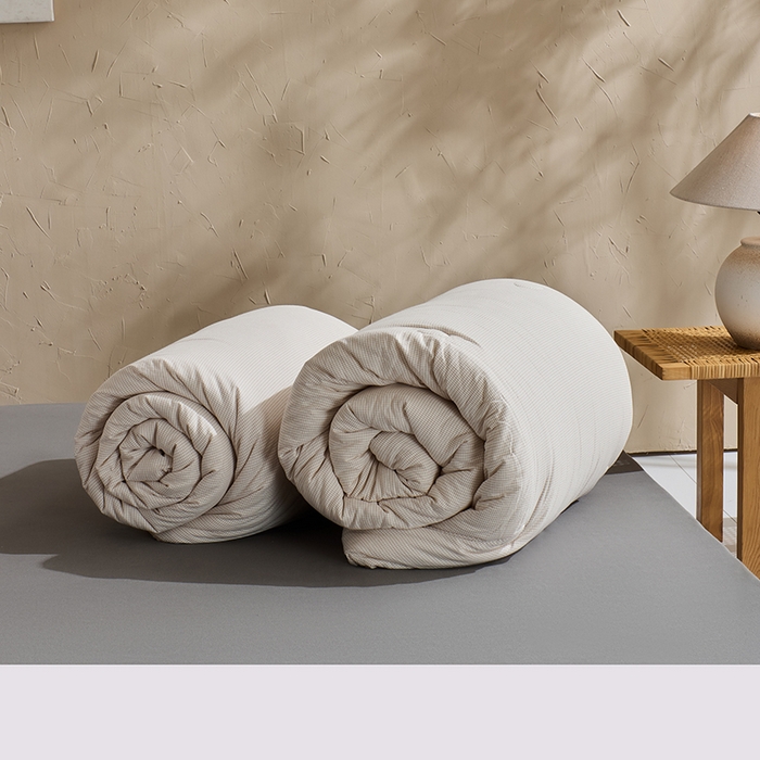 91家纺网 家纺一手货源 找家纺 LADYCOCO可可家居 2025新款针织+梭织被子（春秋被、冬被）被子被芯 被子-组合图