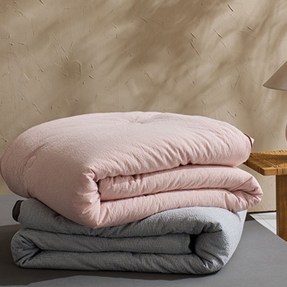 91家纺网 家纺一手货源 找家纺 LADYCOCO可可家居 2025新款针织+梭织被子（春秋被、冬被）被子被芯 被子-组合图