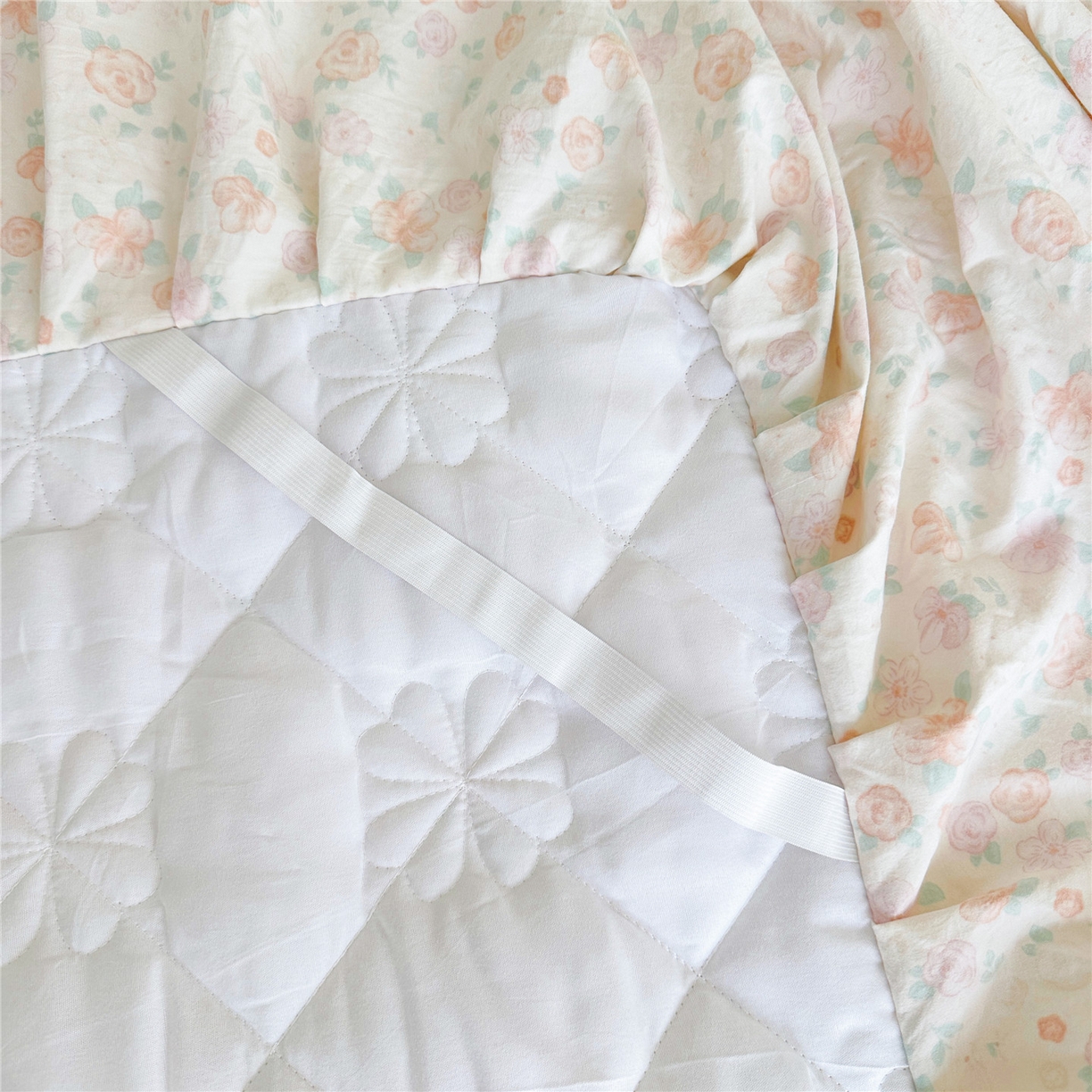 91家纺网 家纺一手货源 找家纺 十个点家纺 2025新款加厚磨毛木棉床裙三件套-绫罗系列 花千骨